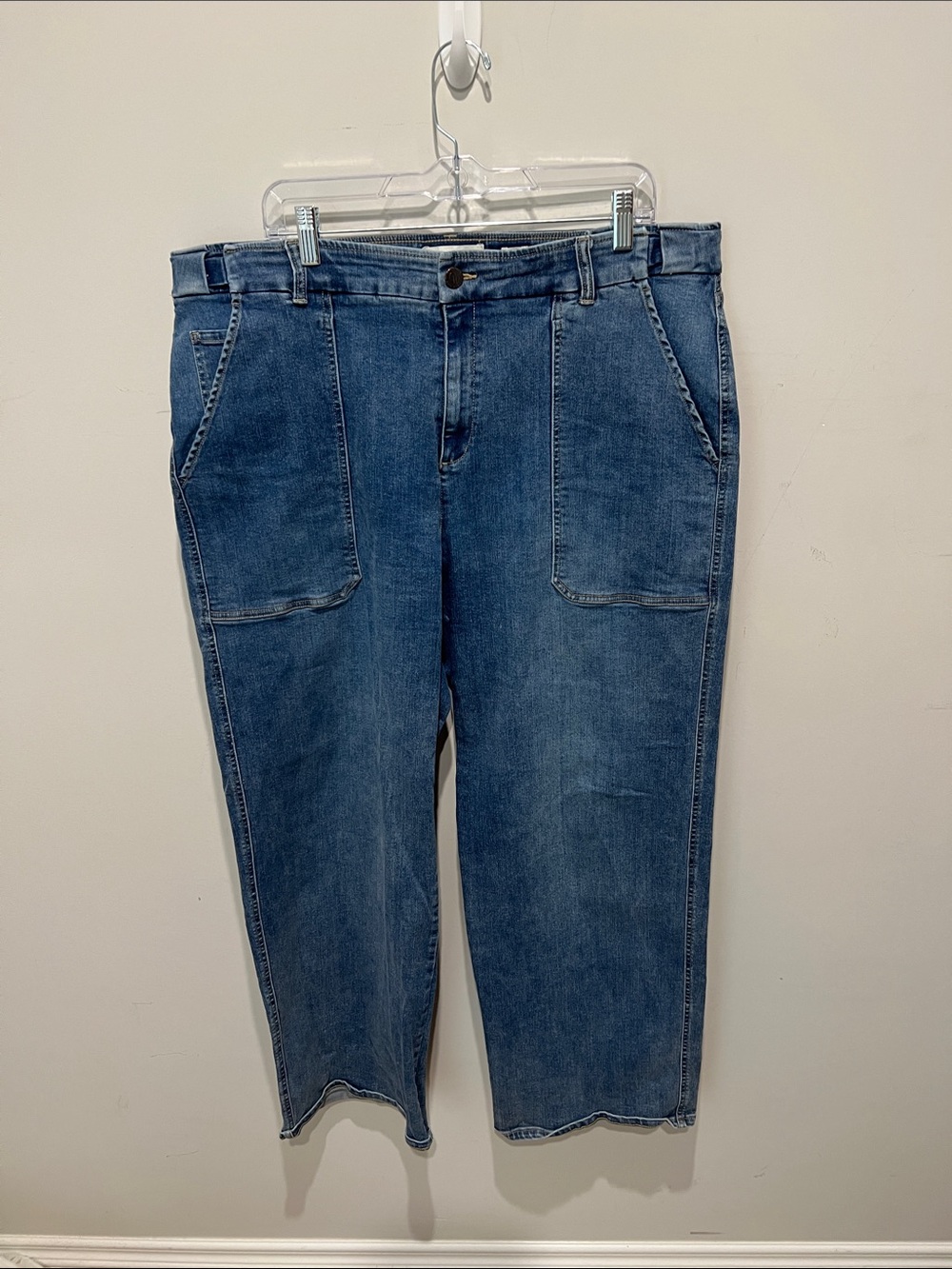 Coldwater Creek Relaxed Fit Blue Denim Pants